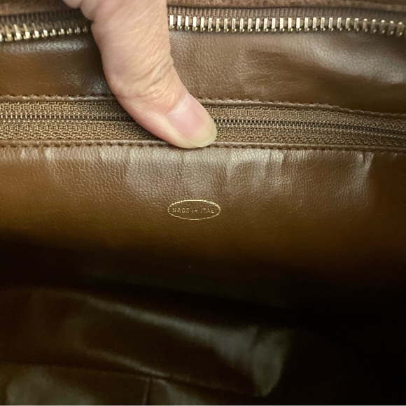 Authentic CHANEL Caviar Hobo Shoulder Bag - Cognac Brown - Picture 10 of 16